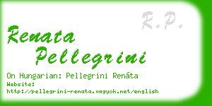 renata pellegrini business card